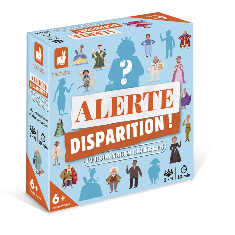 Jeu Alerte Disparition ! Personnages Célèbres