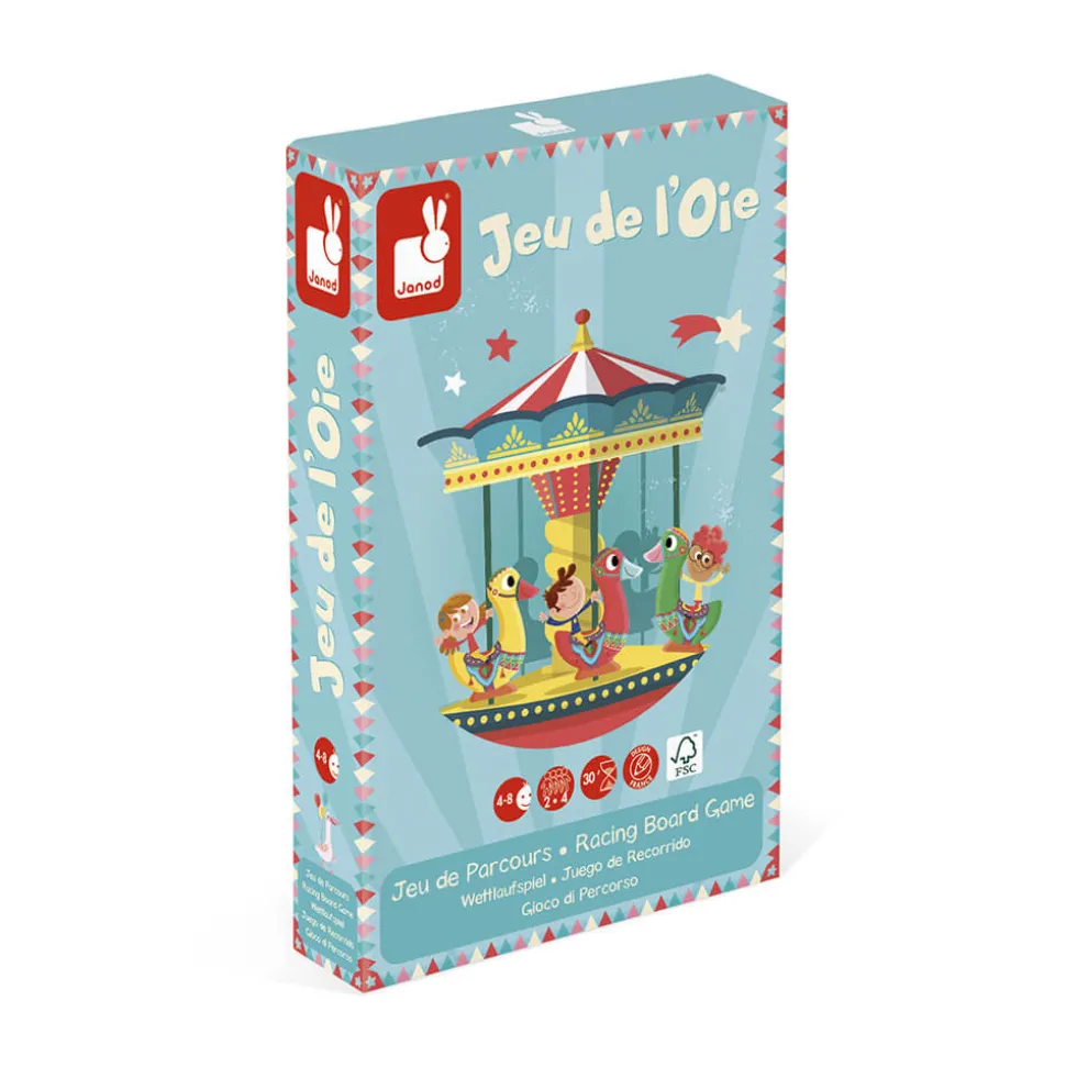 Jeu de l'oie carrousel (bois et carton)