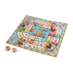 Jeu de l'oie carrousel (bois et carton)