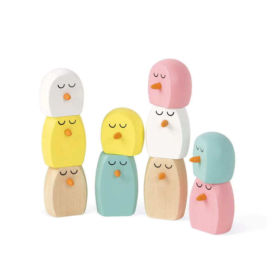 Jeu d'équilibre flamant rose (bois)