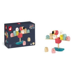 Jeu d'équilibre flamant rose (bois)
