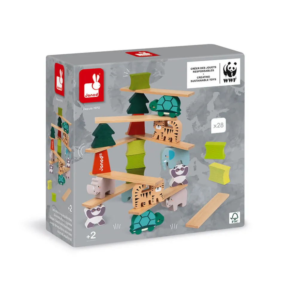 Jeu Les Animaux Equilibristes en bois - Partenariat WWF®