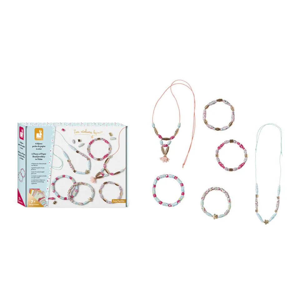 Kit Créatif - 6 bijoux Perles de Papier à Créer