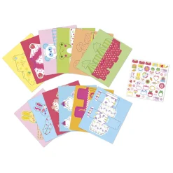 Kit Créatif - 12 Boîtes en Papier Kawaii à Créer