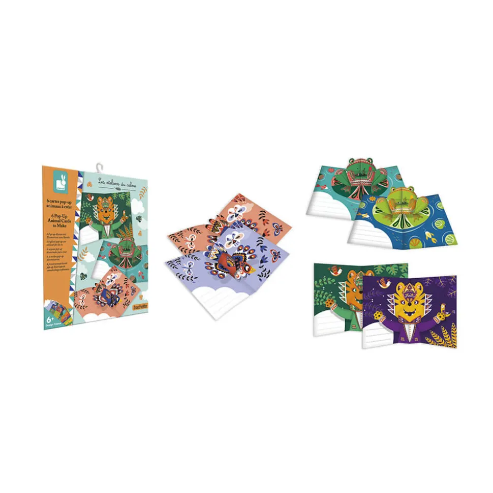 Kit Créatif - 6 Cartes Pop-Up Animaux à Créer