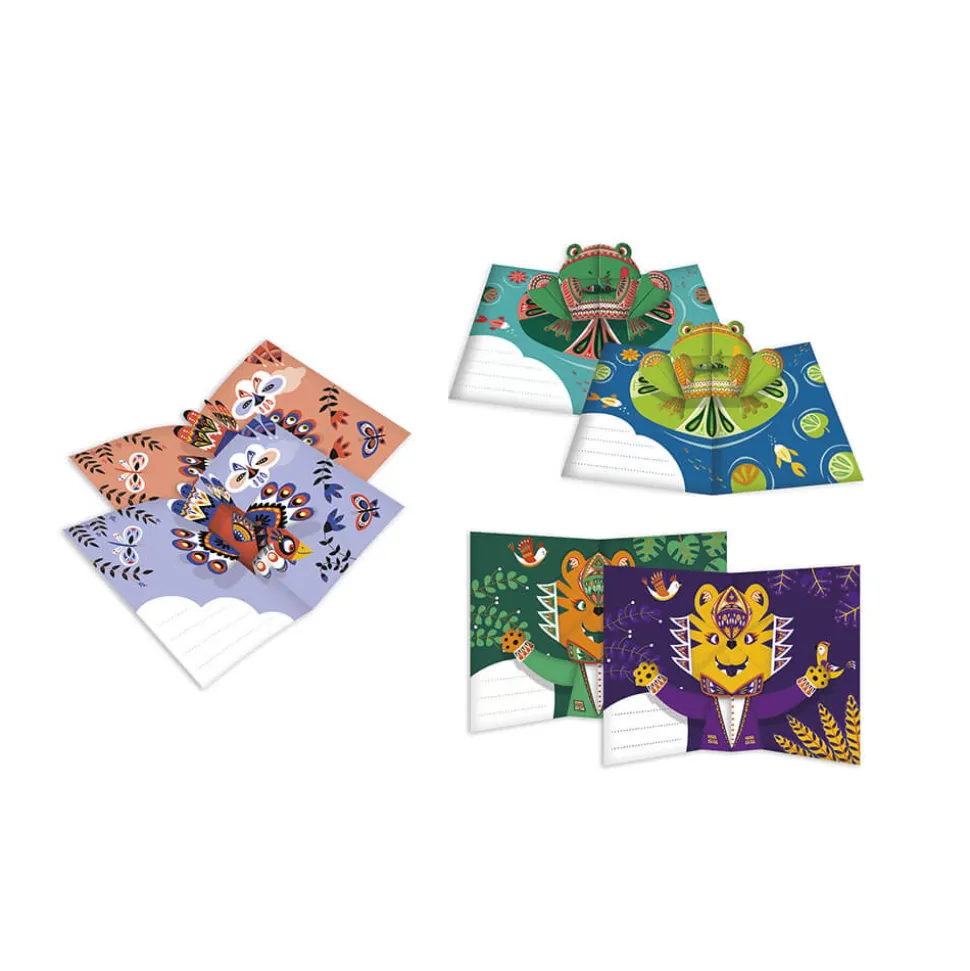 Kit Créatif - 6 Cartes Pop-Up Animaux à Créer