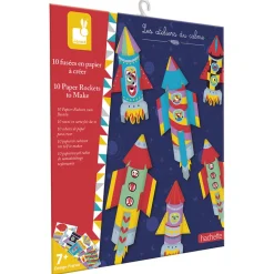 Kit Créatif - 10 Fusées en Papier à Créer