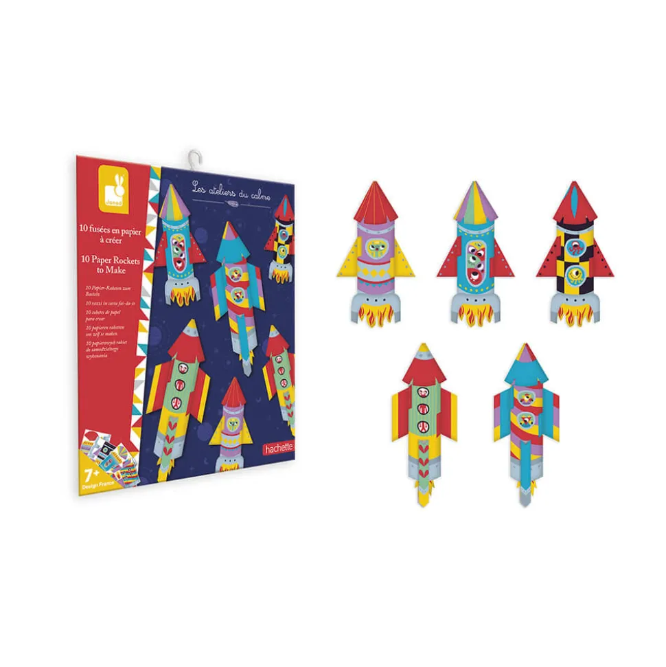 Kit Créatif - 10 Fusées en Papier à Créer