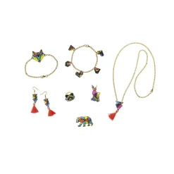 Kit Créatif - Coffret 7 Bijoux en Plastique Fou Geometrix à Créer