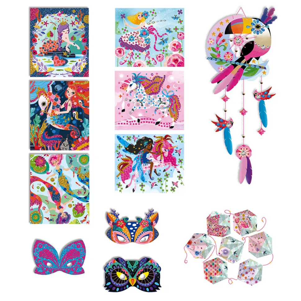 Kit Créatif - Coffret Multi-Activités 11 Décos Girly