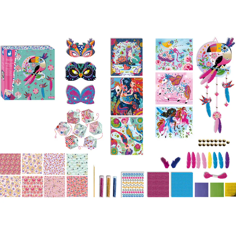 Kit Créatif - Coffret Multi-Activités 11 Décos Girly