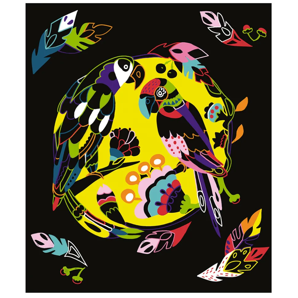 Kit Créatif - Scratch Art Animaux Du Monde