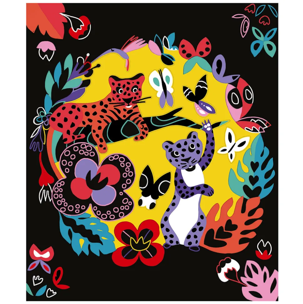 Kit Créatif - Scratch Art Animaux Du Monde