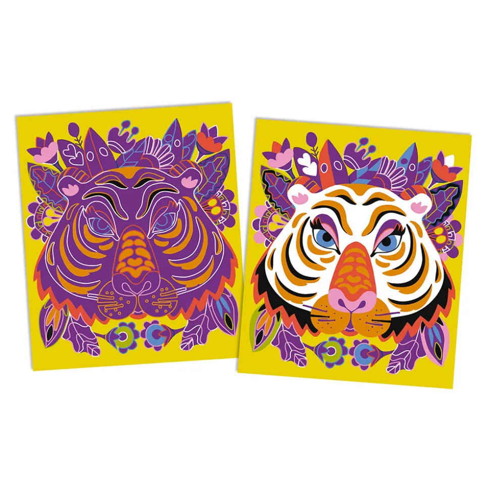 Kit Créatif - Scratch Art Animaux Du Monde