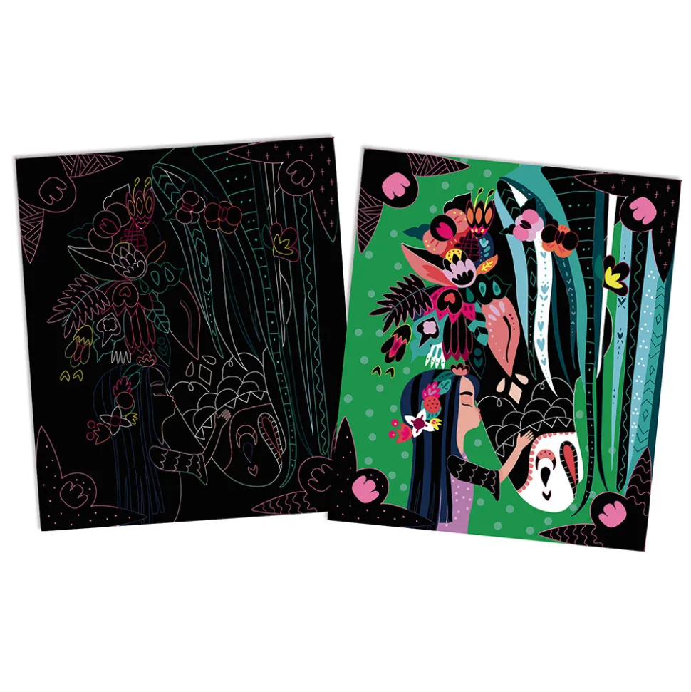 Kit Créatif - Scratch Art Chevaux Et Licornes