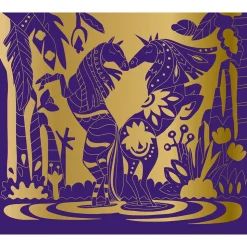 Kit Créatif - Scratch Art Chevaux Et Licornes