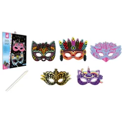 Kit Créatif - Scratch Art Masques De Fête