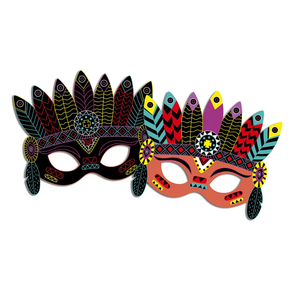 Kit Créatif - Scratch Art Masques De Fête