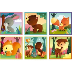 Kubkid - animaux de la forêt - 9 cubes