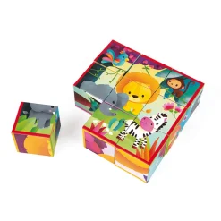 Kubkid - animaux de la jungle - 9 cubes