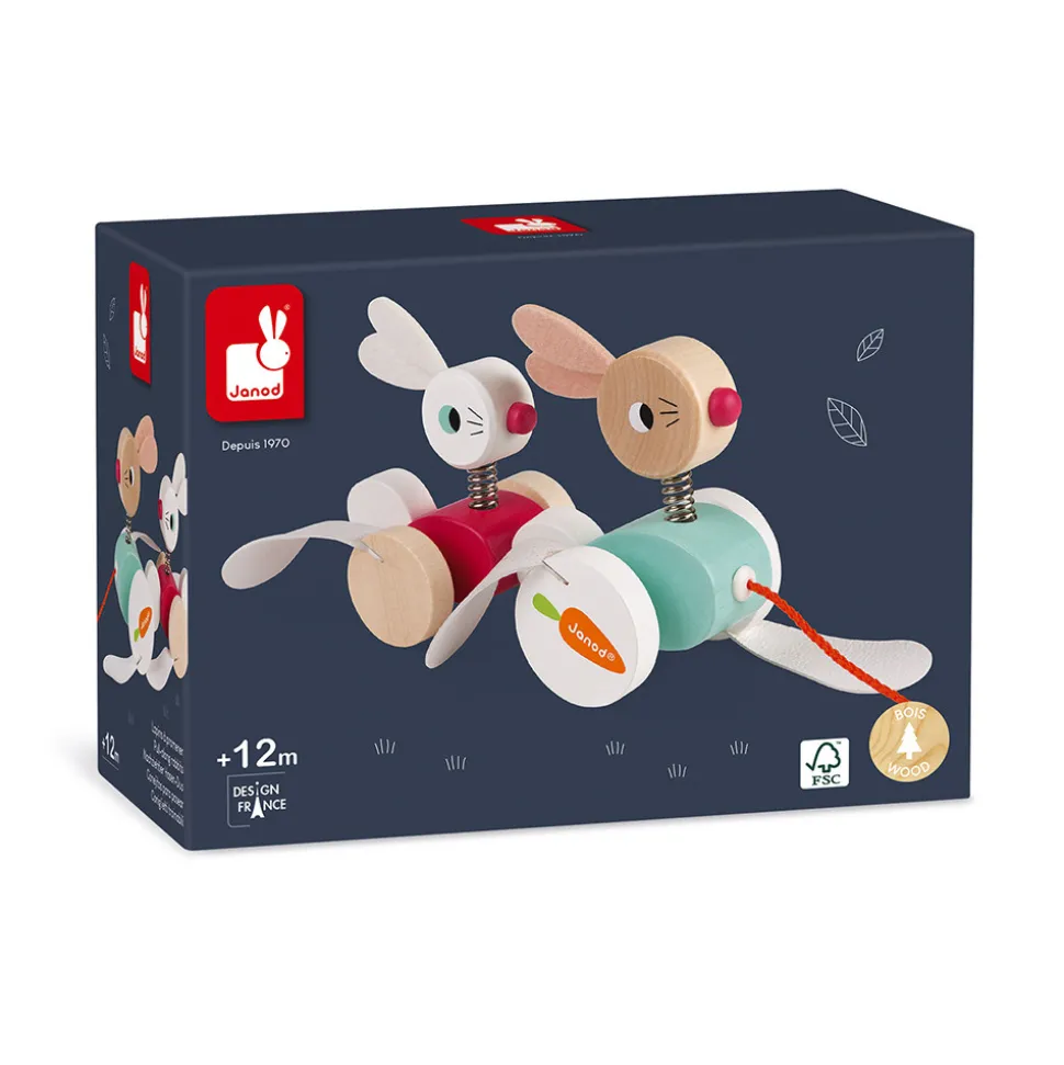 Lapins à promener (bois)