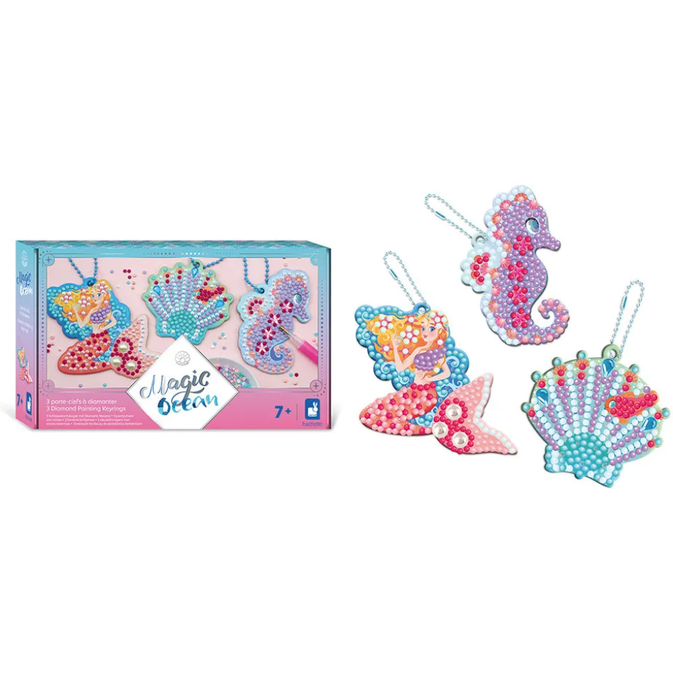 Magic Ocean - 3 Porte-Clefs A Diamanter