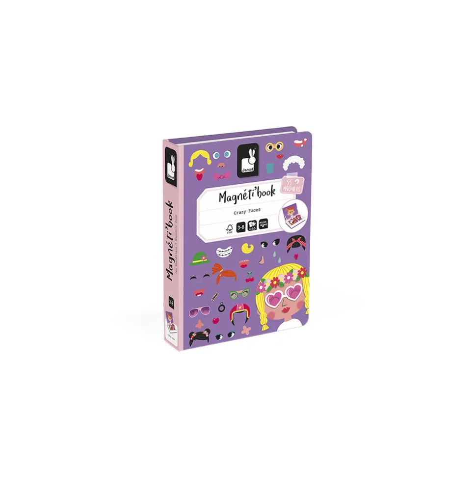 Magnéti'book Crazy Faces fille, 55 magnets
