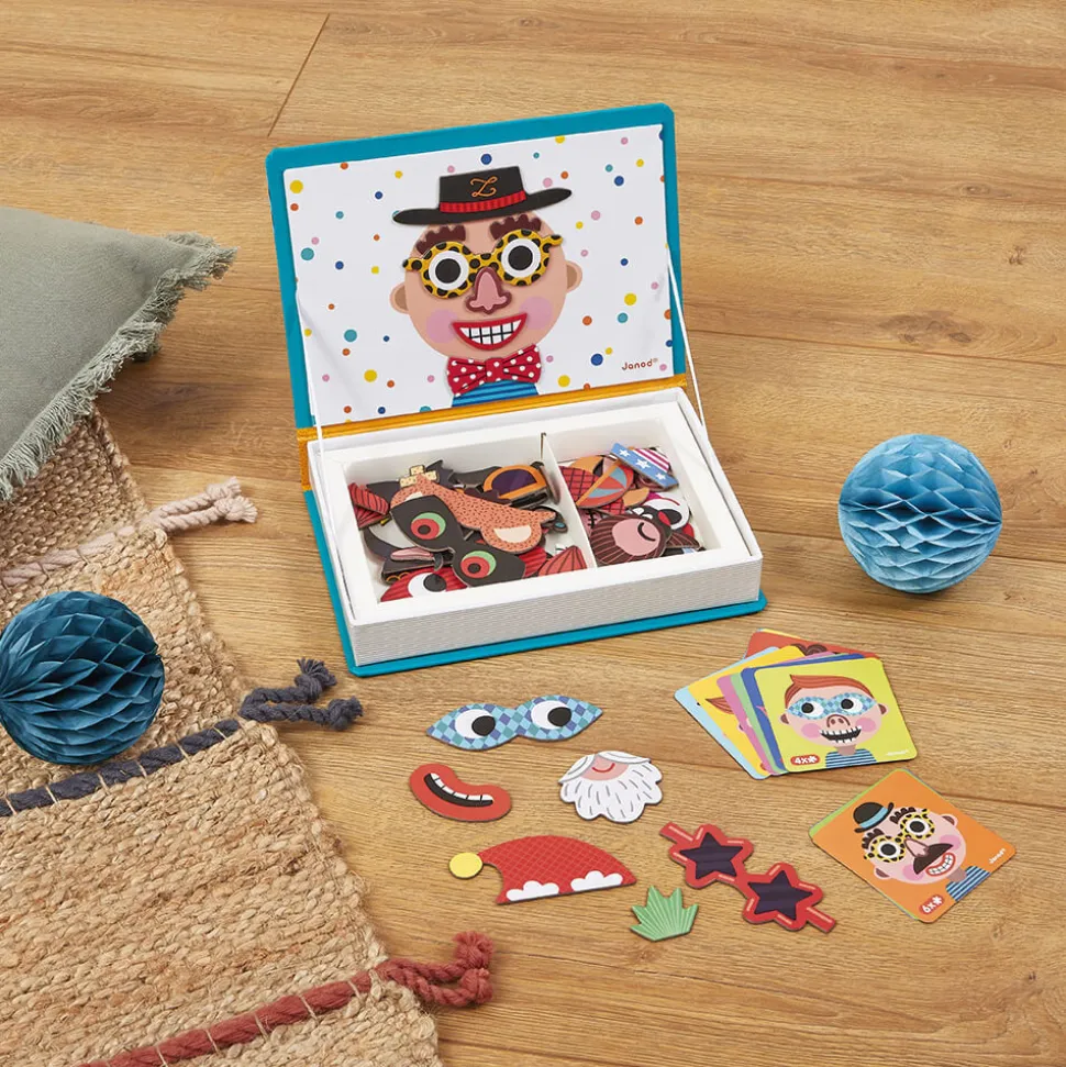 Magnéti'book Crazy Faces garçon, 70 magnets