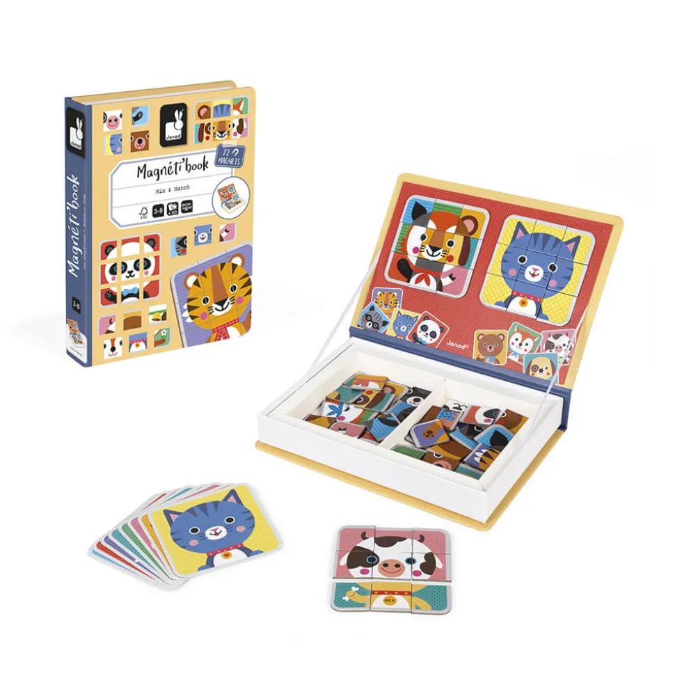 Magnéti'book Mix & Match Animaux, 72 magnets