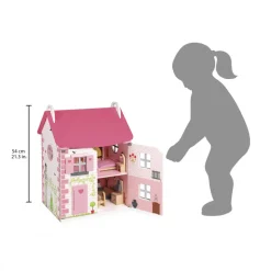 Maison de poupées Mademoiselle (bois)