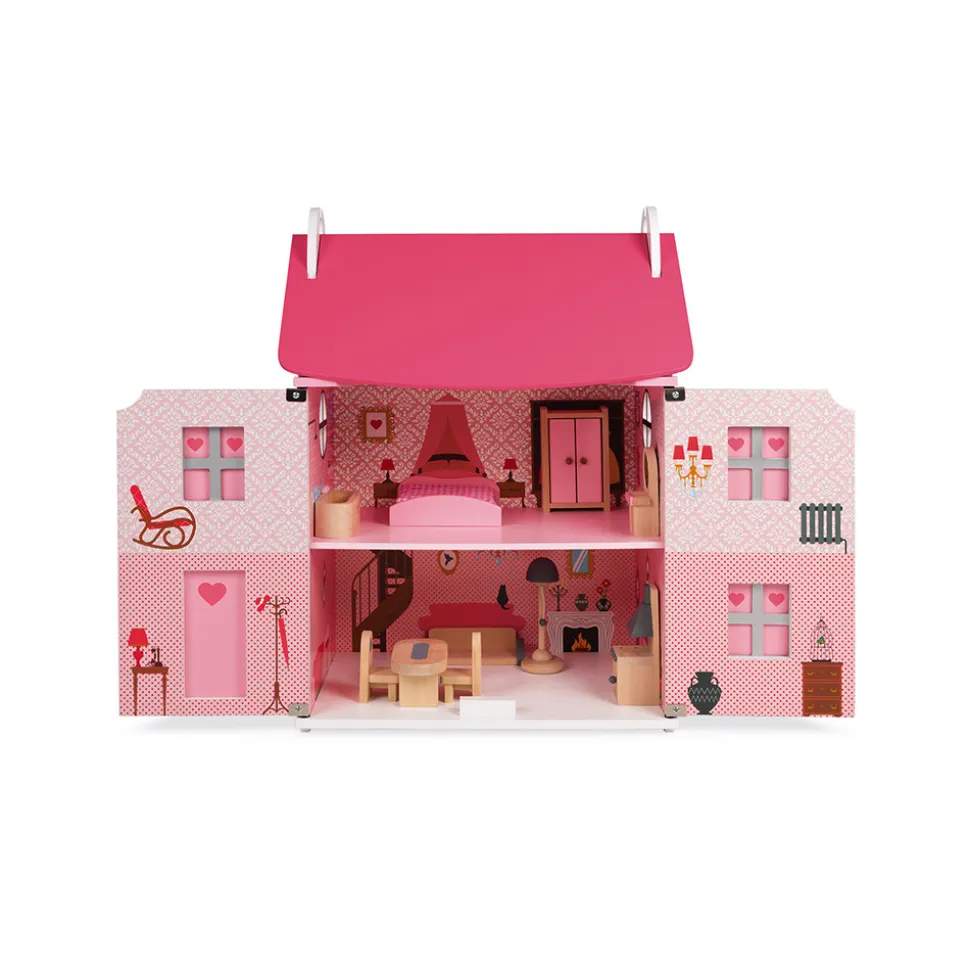 Maison de poupées Mademoiselle (bois)