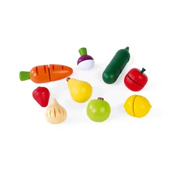 Maxi Set - Fruits et légumes à découper Green Market (bois)
