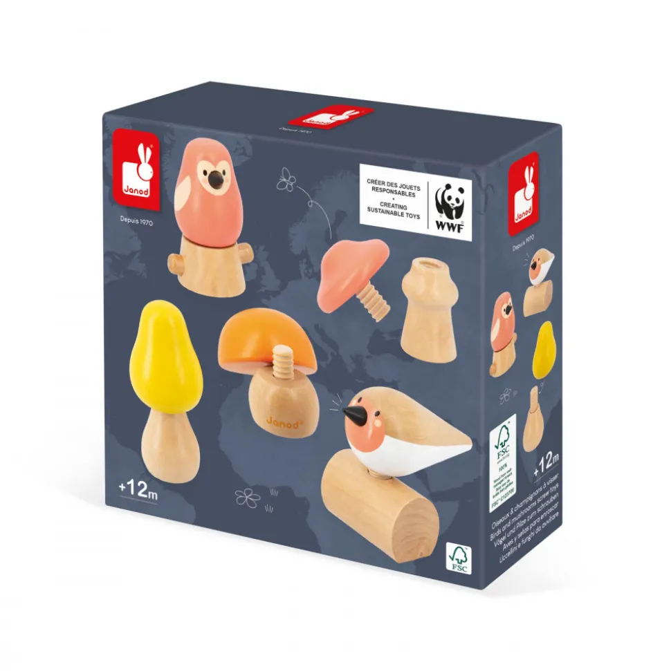 Oiseaux et Champignons à visser - Partenariat WWF®