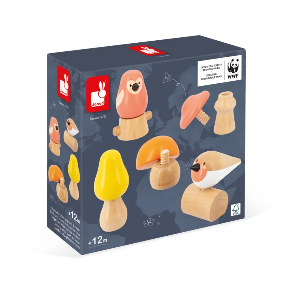 Oiseaux et Champignons à visser - Partenariat WWF®