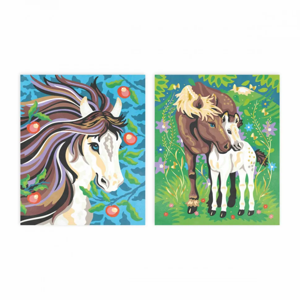 Peinture au Numéro Aquarelle Chevaux