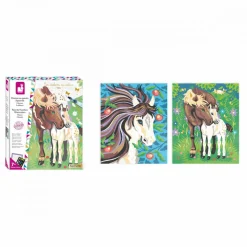 Peinture au Numéro Aquarelle Chevaux