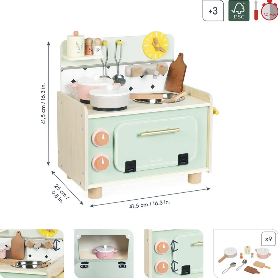 Petite Cuisine en bois Mamie Soleil