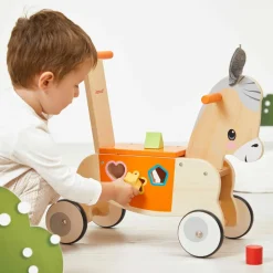 Porteur Âne en bois
