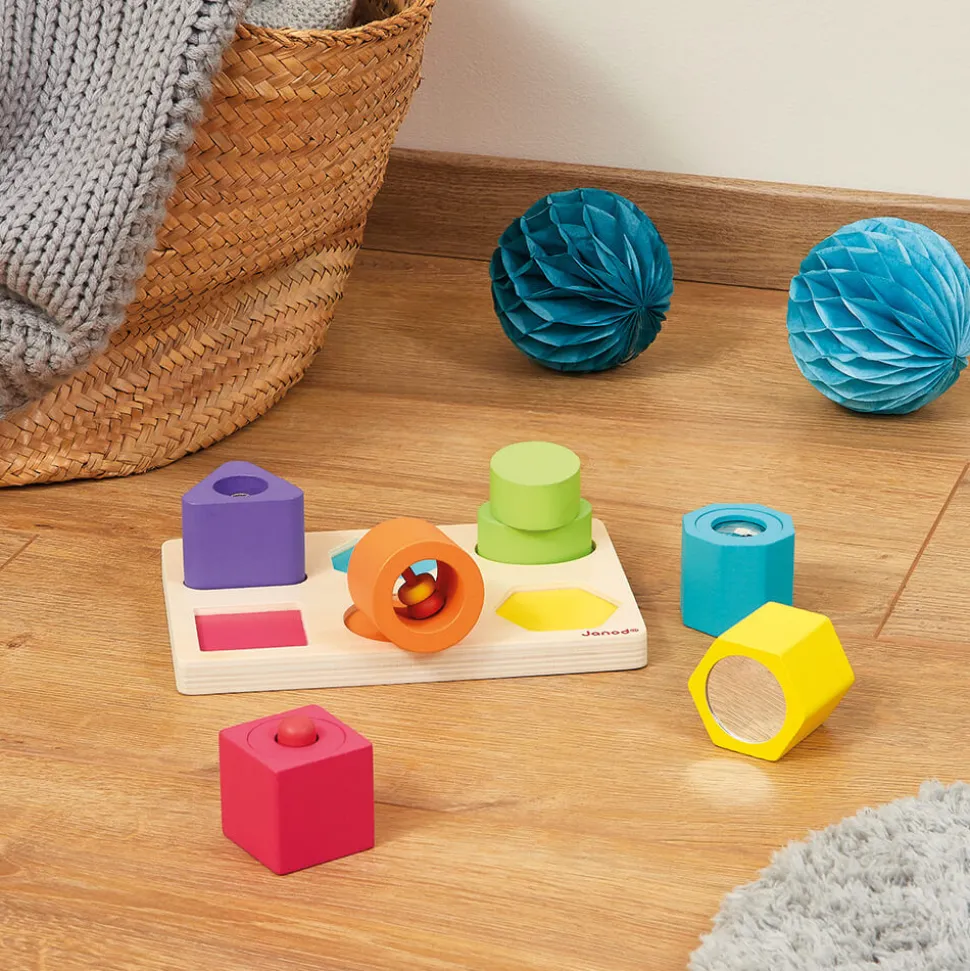 Puzzle 6 cubes sensoriels I wood (bois)