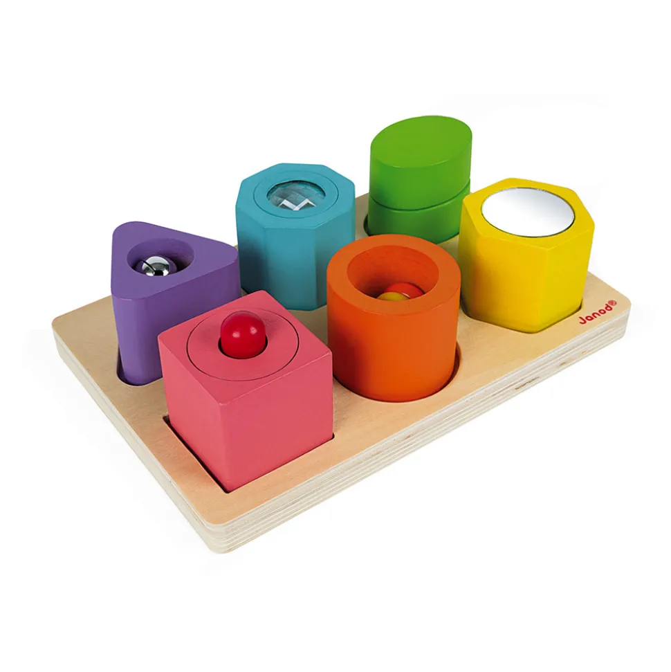 Puzzle 6 cubes sensoriels I wood (bois)