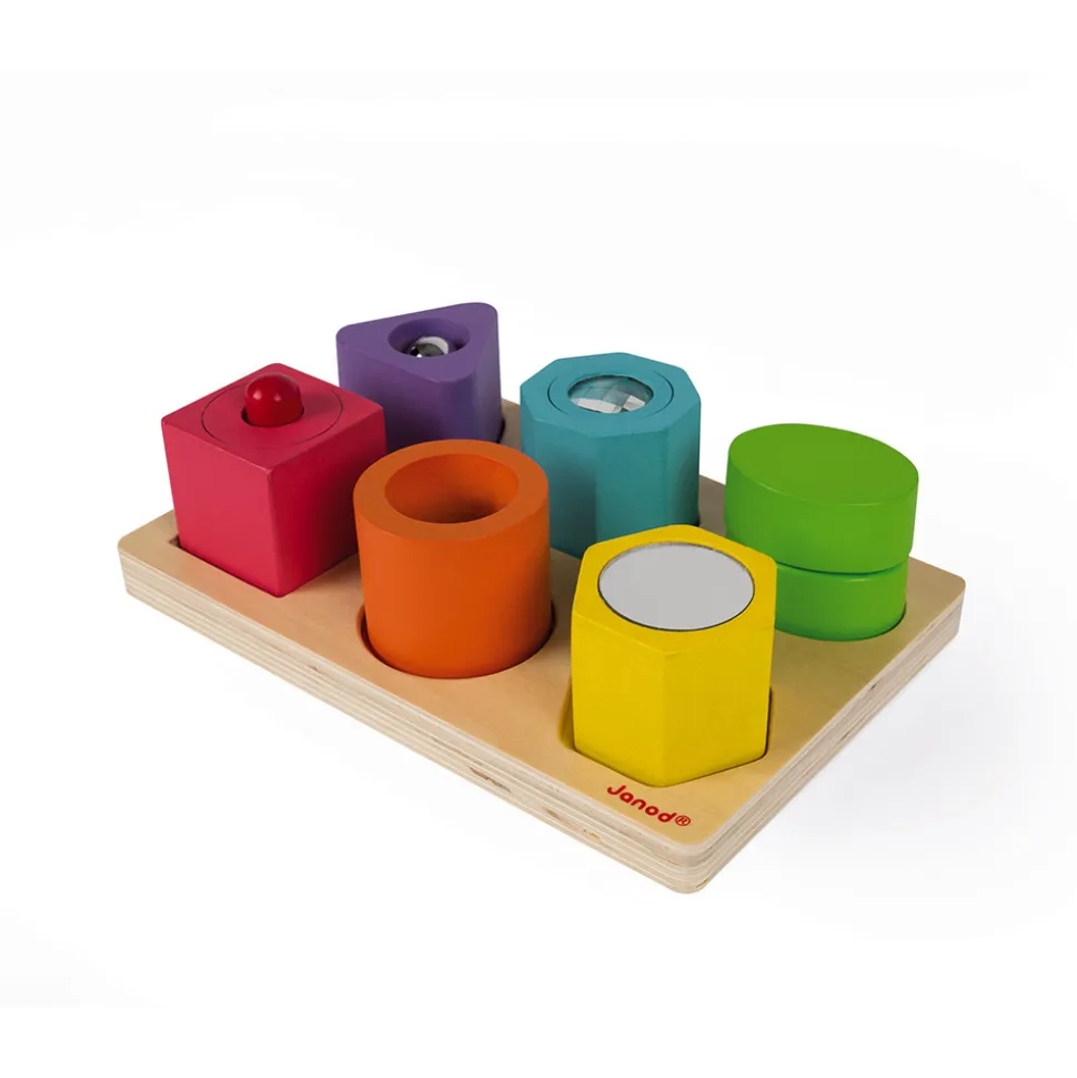 Puzzle 6 cubes sensoriels I wood (bois)