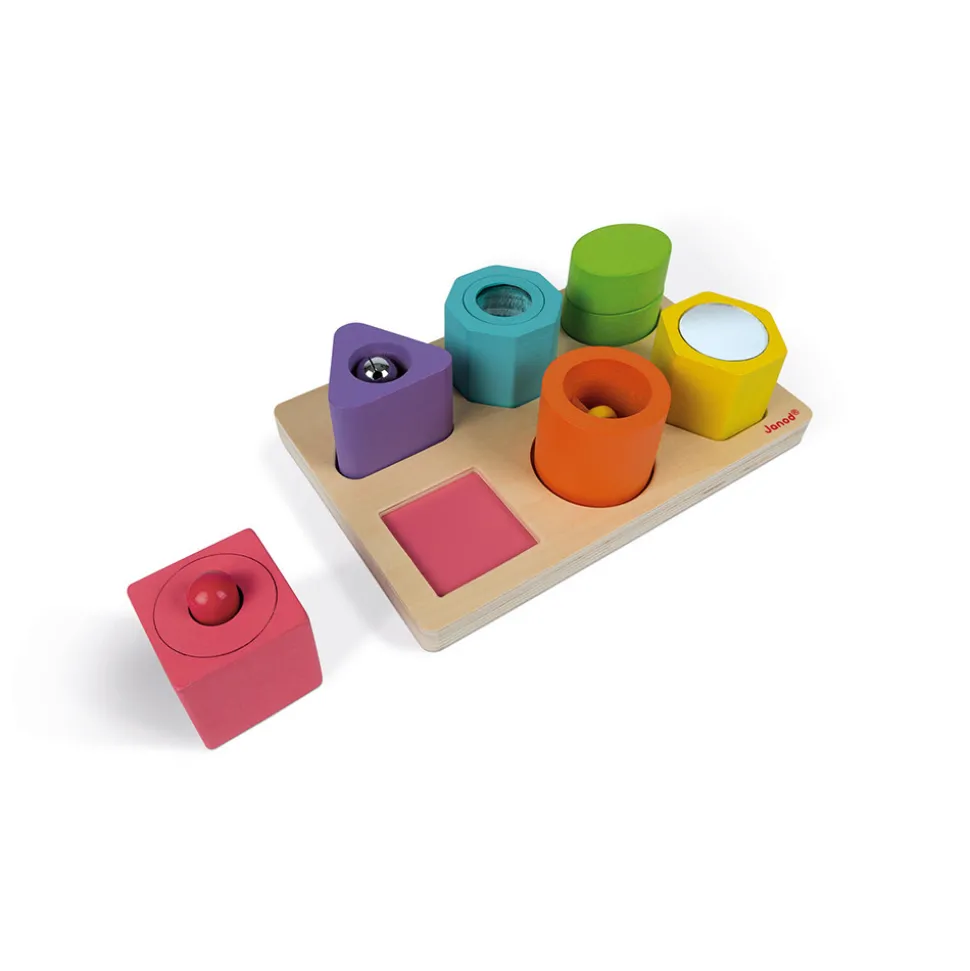 Puzzle 6 cubes sensoriels I wood (bois)