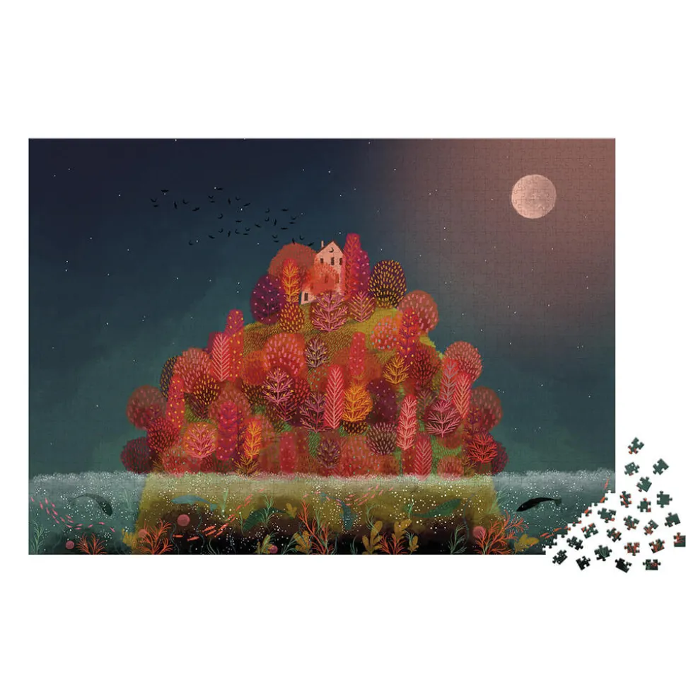 Puzzle Automne Rouge 2000 pièces