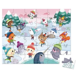 Puzzle Bataille de boules de neige 36 pièces