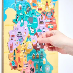 Puzzle Carte d'Allemagne Magnétique (bois)