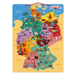 Puzzle Carte d'Allemagne Magnétique (bois)