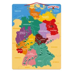 Puzzle Carte d'Allemagne Magnétique (bois)