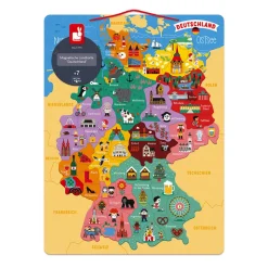Puzzle Carte d'Allemagne Magnétique (bois)