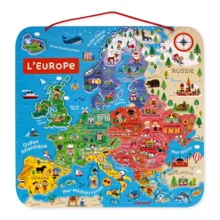 Puzzle Carte d'Europe Magnétique (bois)