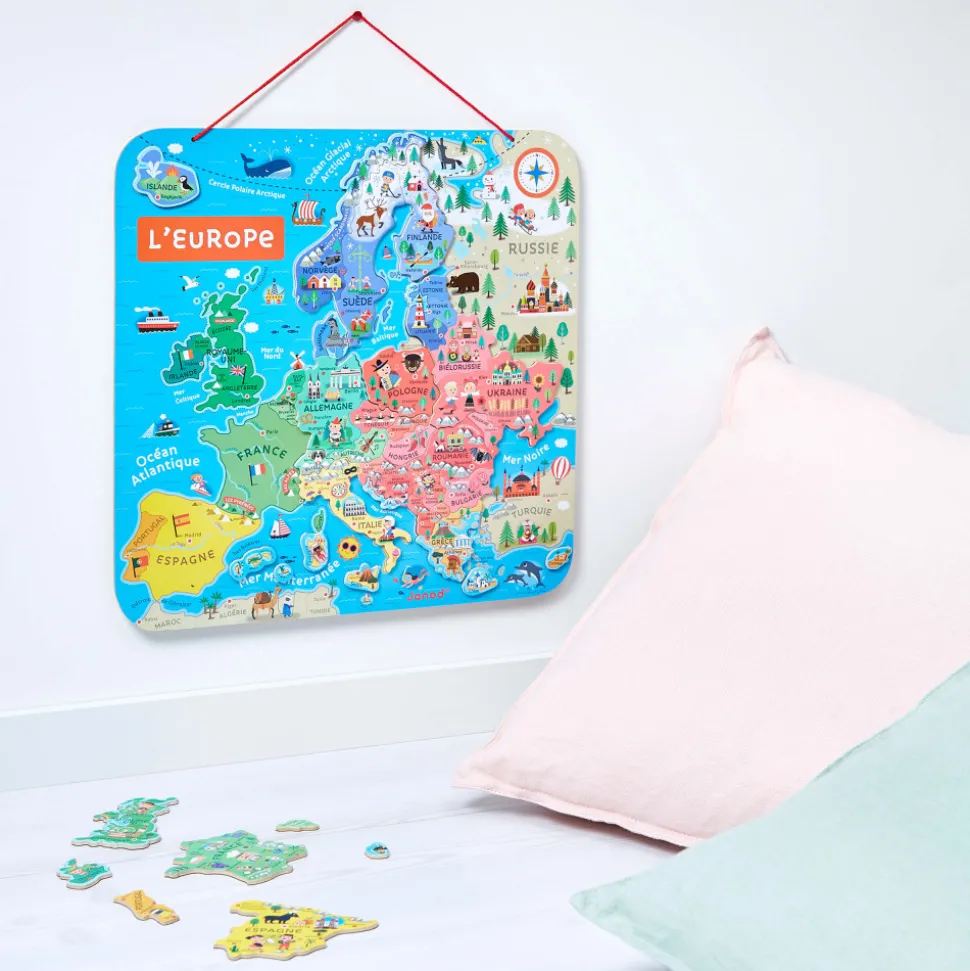 Puzzle Carte d'Europe Magnétique (bois)